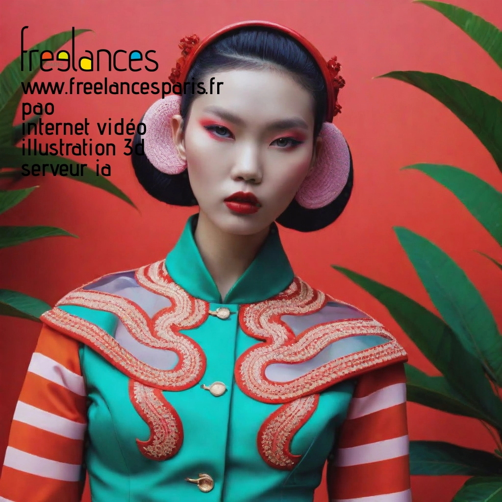 Pao mise en page internet vidéo illustration 3d serveur IA générative AI freelance paris studio de création magazines lhibqau0